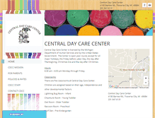 Tablet Screenshot of centraldaycarecenter.org